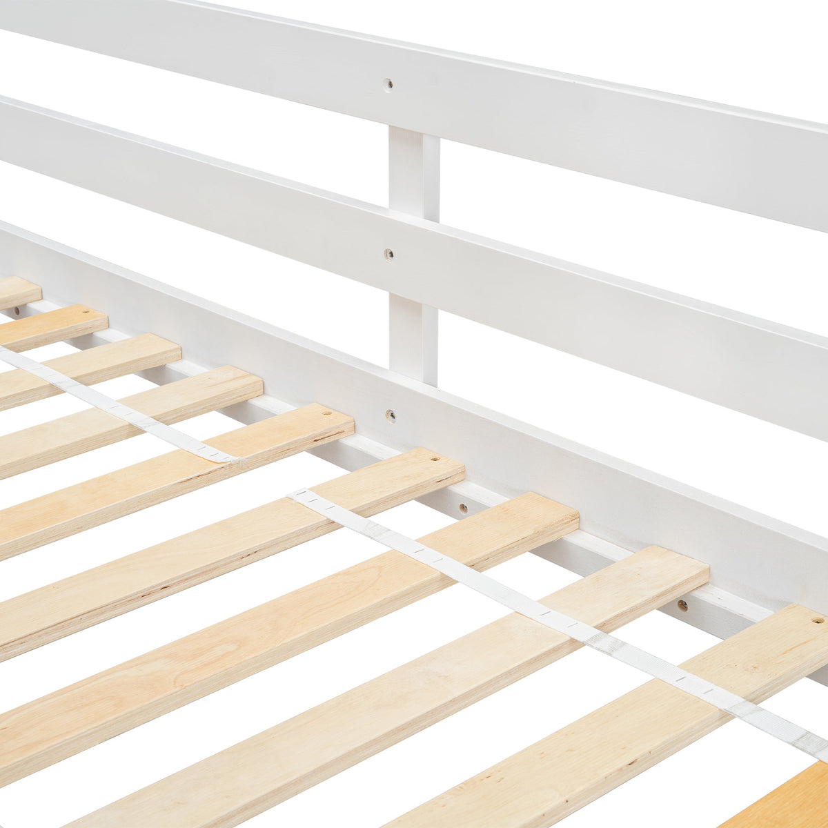 Twin Over Twin Bunk Bed for Kids with Guardrails and Ladder