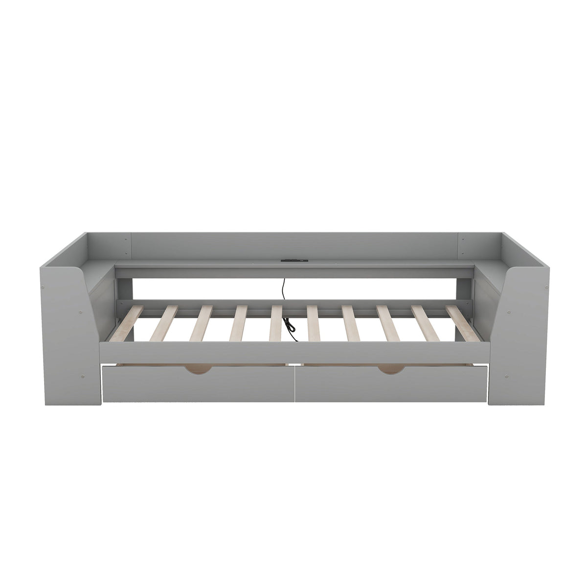 Twin Daybed with Drawers, Shelves & Charging Station