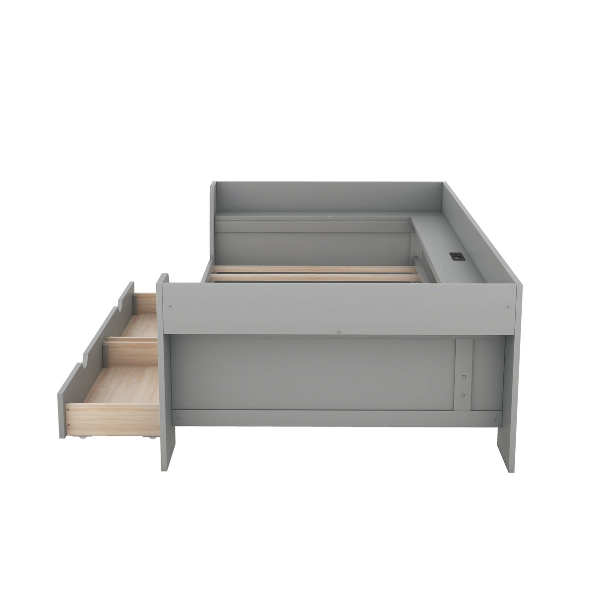 Twin Daybed with Drawers, Shelves & Charging Station