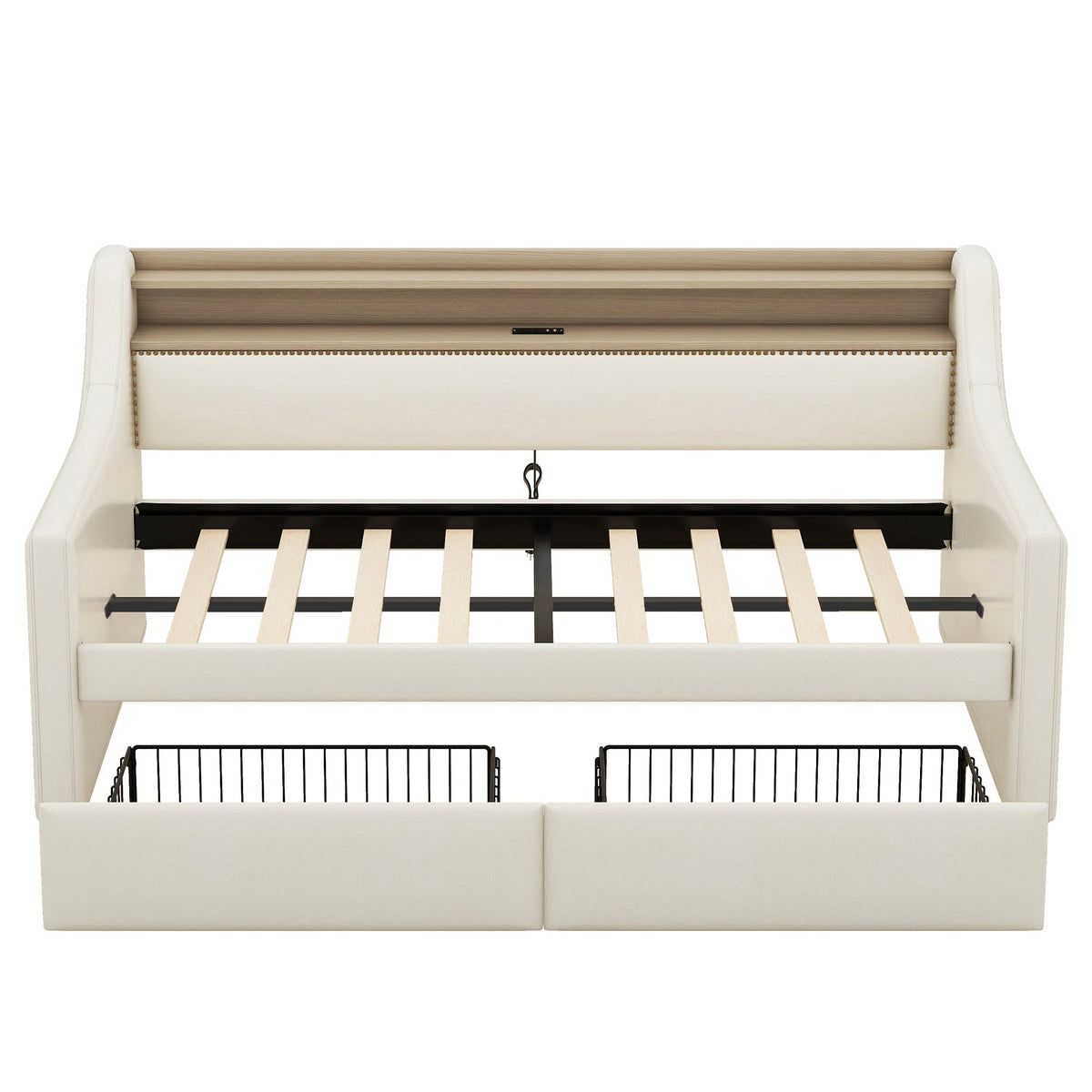 Twin Daybed with Storage Drawers and Charging Station