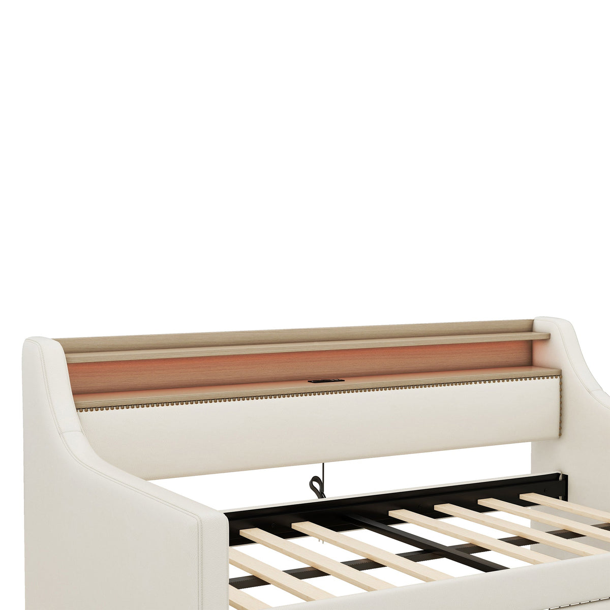 Twin Daybed with Storage Drawers and Charging Station