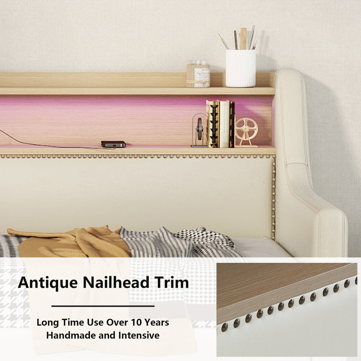 Twin Daybed with Storage Drawers and Charging Station