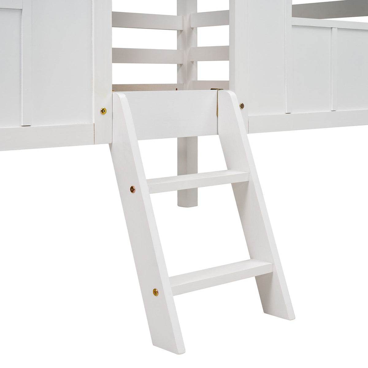 Twin Loft Bed with Playhouse Roof for Kids' Rooms