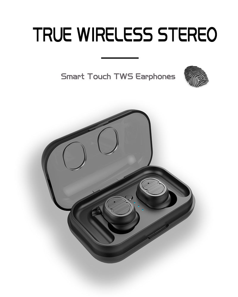 Wireless Earbuds with Touch Control and Charging Case