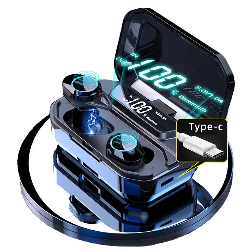 Waterproof IPX7 Wireless Earbuds with 3300mAh Battery