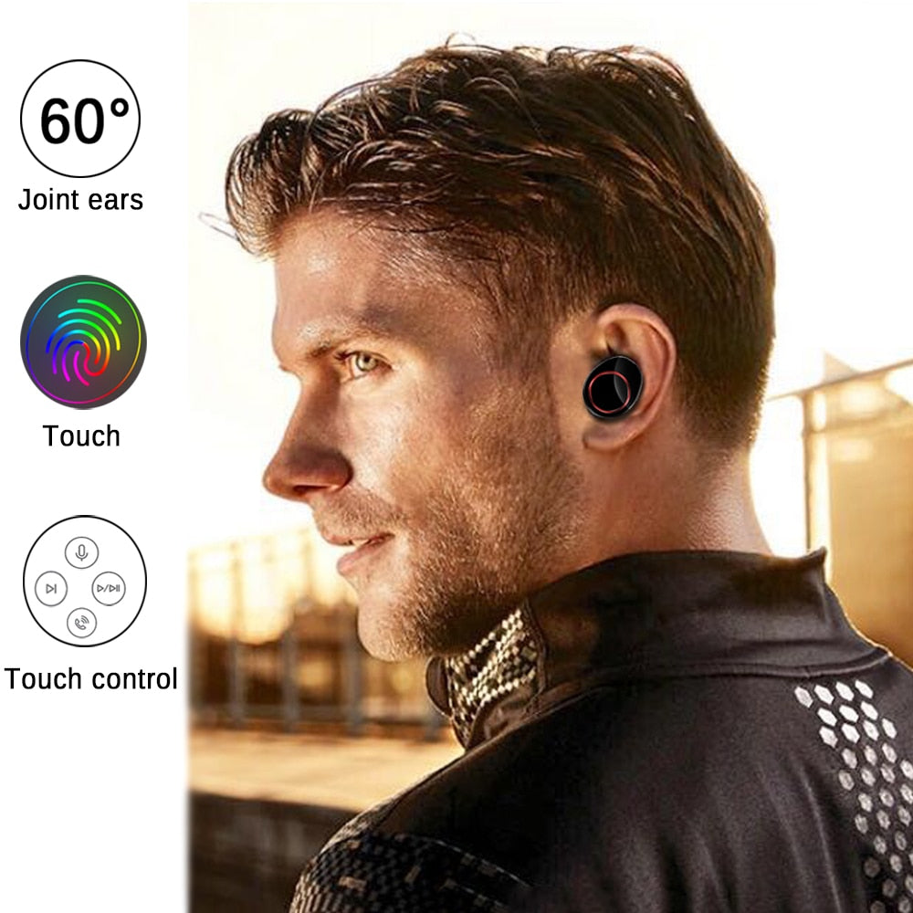 Waterproof Wireless Earbuds with Power Bank Charging Case