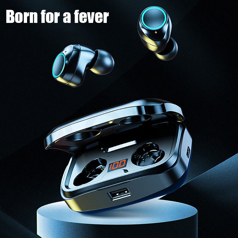 Sweatproof Wireless Earbuds with ANC and 3500mAh Case