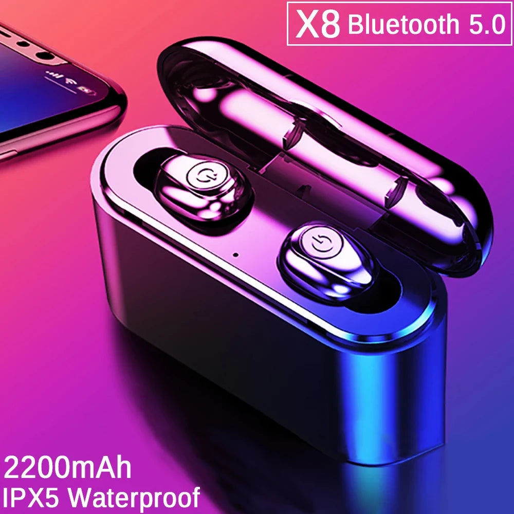 Mini Wireless Earbuds with Power Bank Charging Case