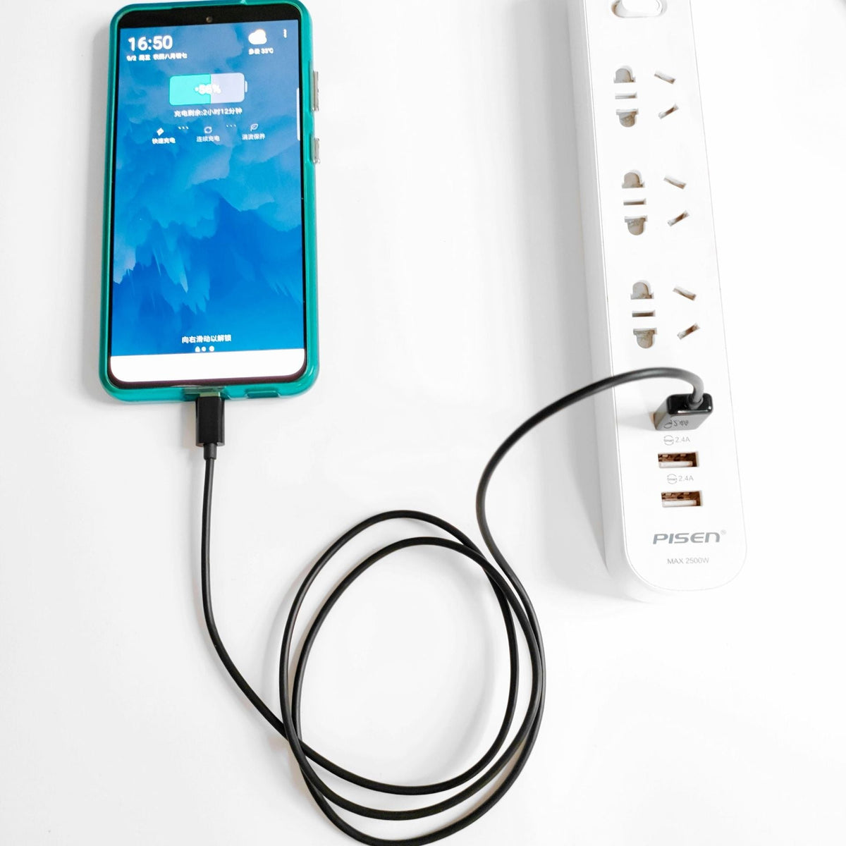 USB-C Charging Cable 1m with Extended 8.5mm Metal Tip