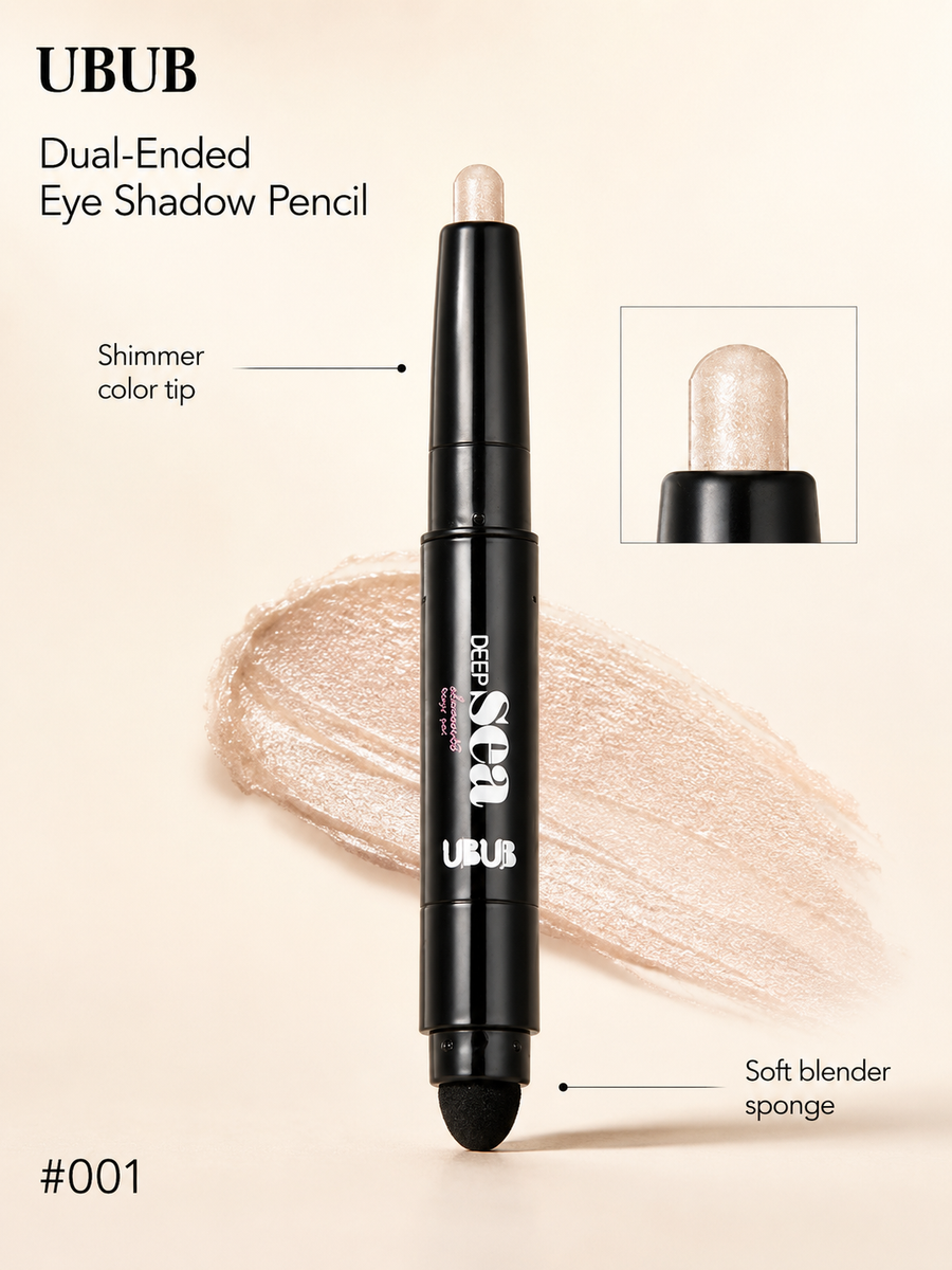 UBUB Dual Eye Pencil — Shimmer & Glitter in One Swipe
