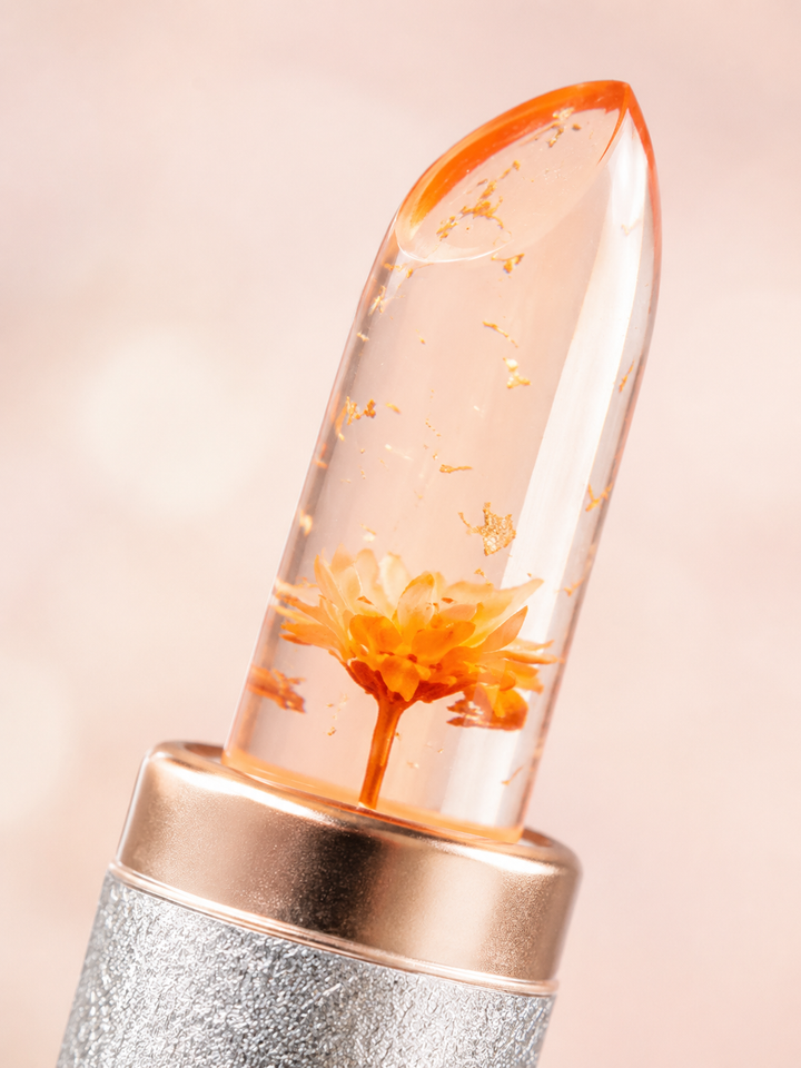 UBUB Jelly Lipstick with Flower Petals — Moisturizing