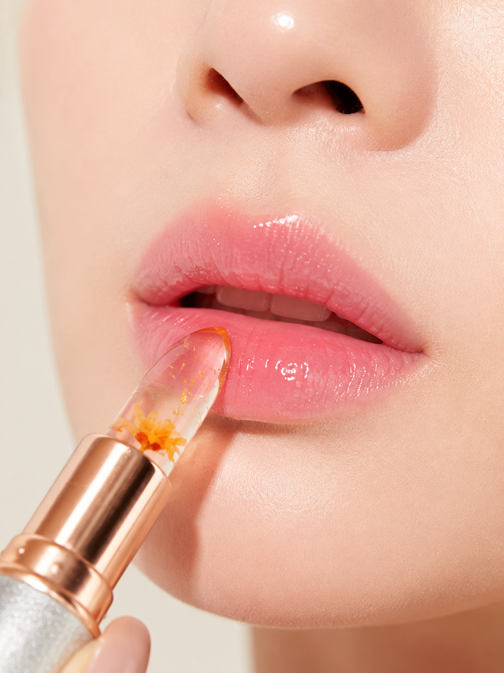 UBUB Jelly Lipstick with Flower Petals — Moisturizing