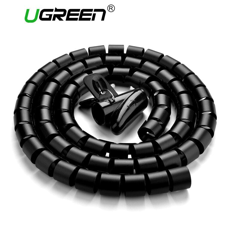Insulated Spiral Cable Organizer Wrap, Holds 11 Cables