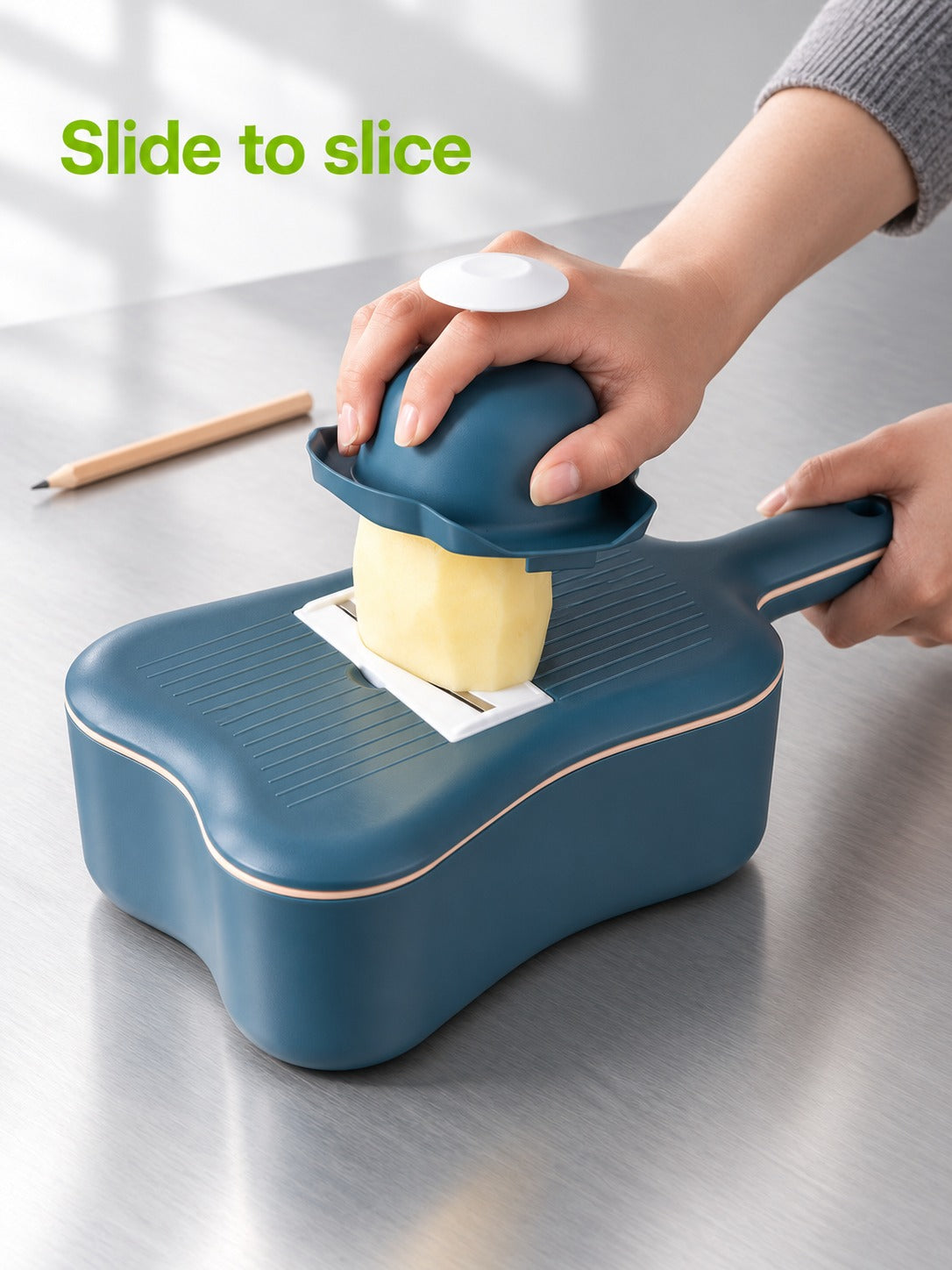 Ukulele Vegetable Slicer with 6 Interchangeable Blades