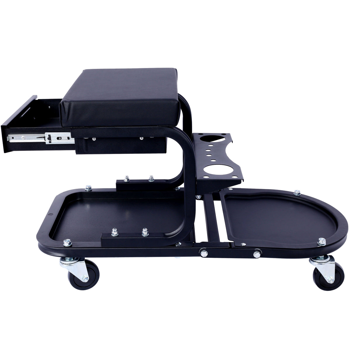 Rolling Creeper Seat with Tool Trays for Garage Work