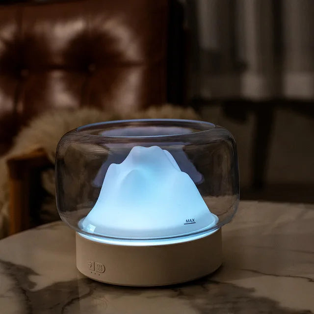Ultrasonic Aroma Diffuser Humidifier with Mountain LED Glow