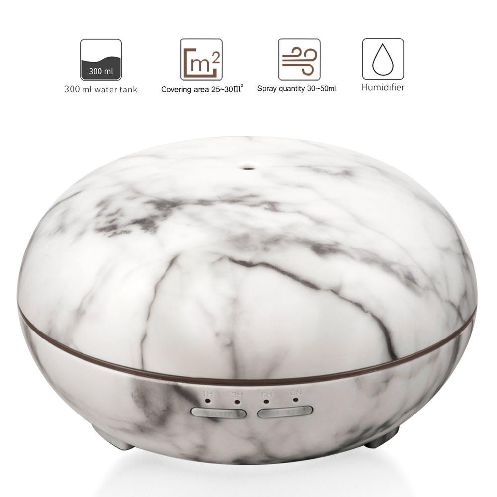 Marble Grain Ultrasonic Humidifier & Aroma Diffuser