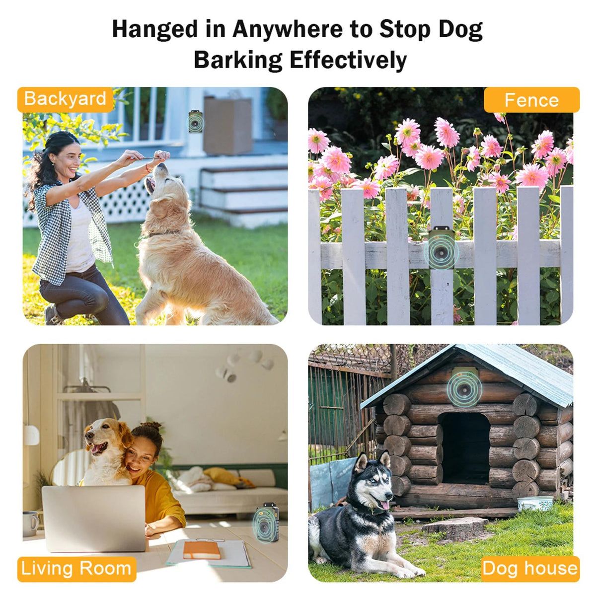 Ultrasonic Dog Trainer for Gentle, Portable Bark Control