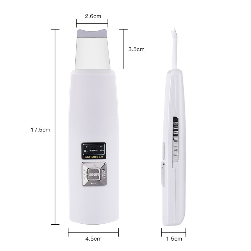 Ultrasonic Facial Cleansing Device with Steel Probe