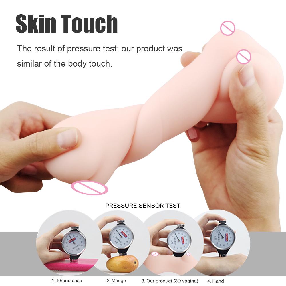 Male Masturbator with Soft Textured Internal Channel
