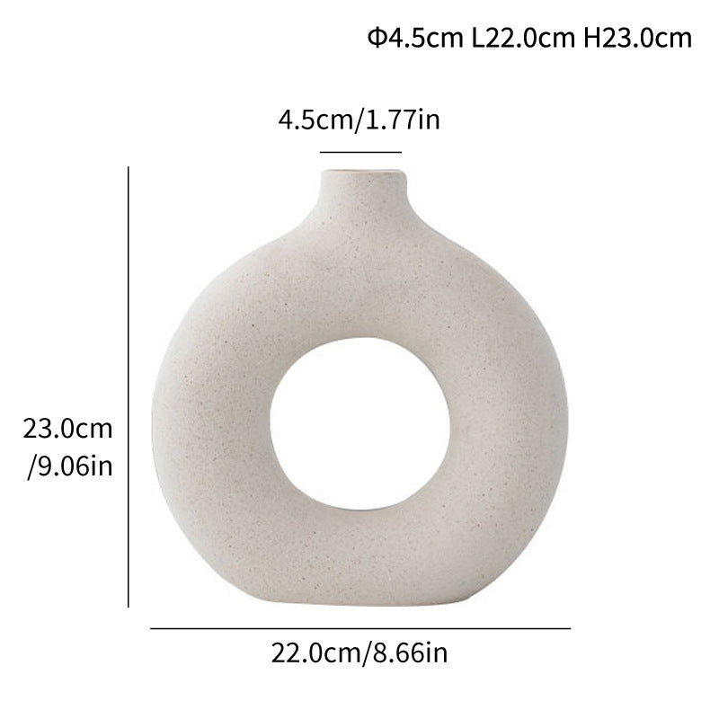Spotted Ceramic Vase for Modern Neutral Home Decor