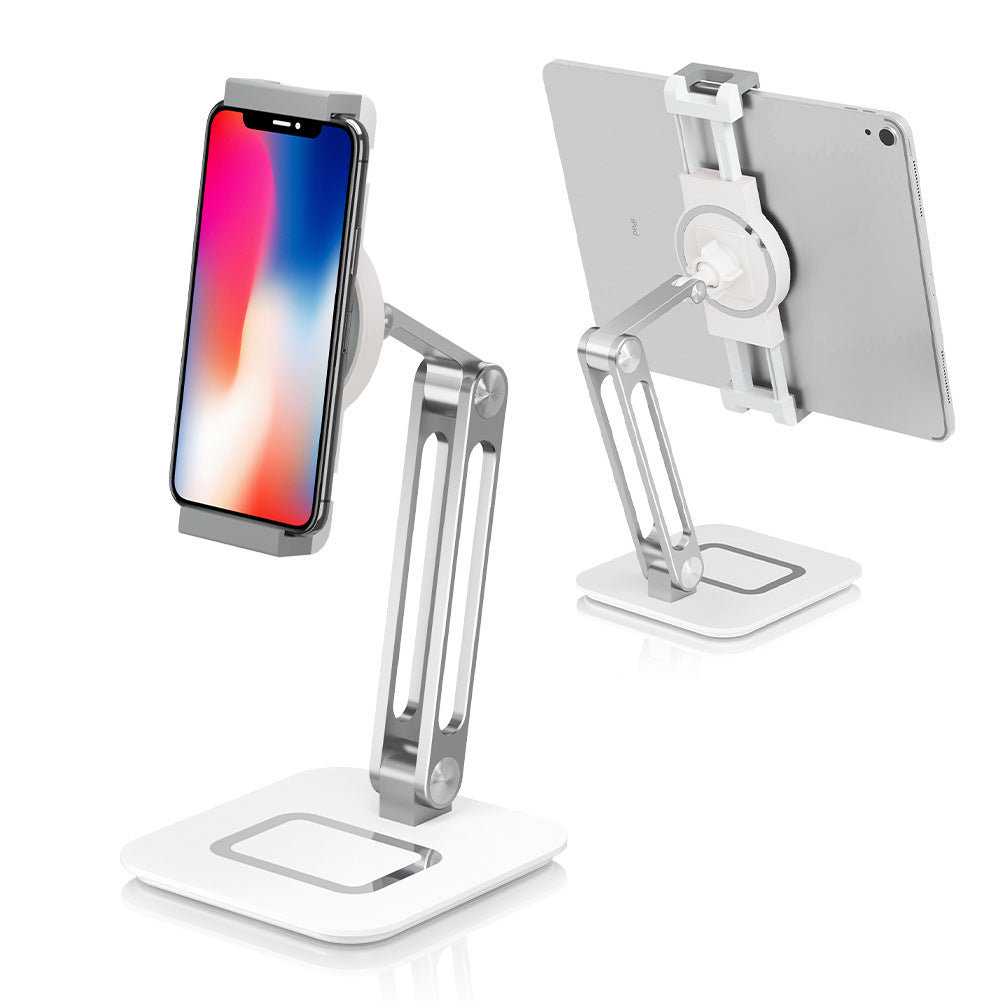 Foldable Aluminum Desk Stand for Tablets and Phones