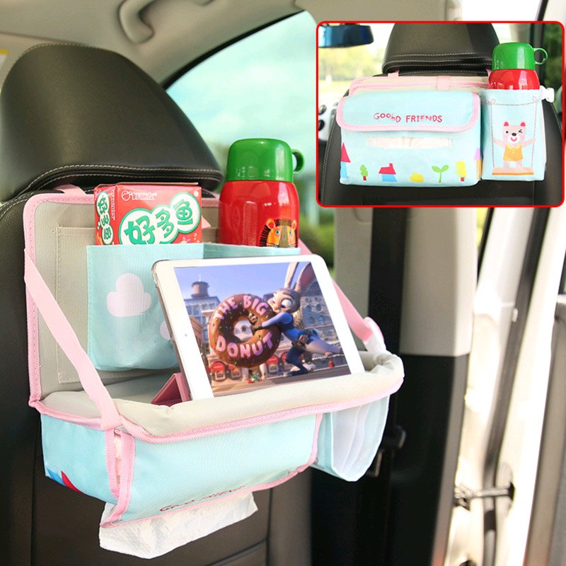 Baby Car Seat Back Organizer With Tablet Holder Bag