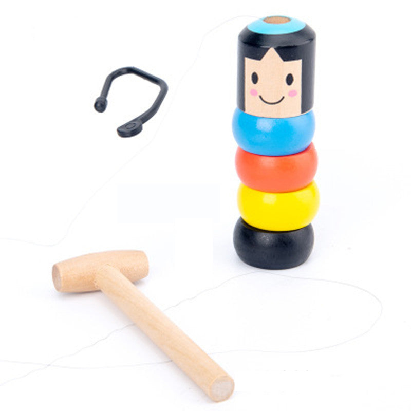 Wooden Tumbler Puzzle Toy for Screen-Free Skill Play