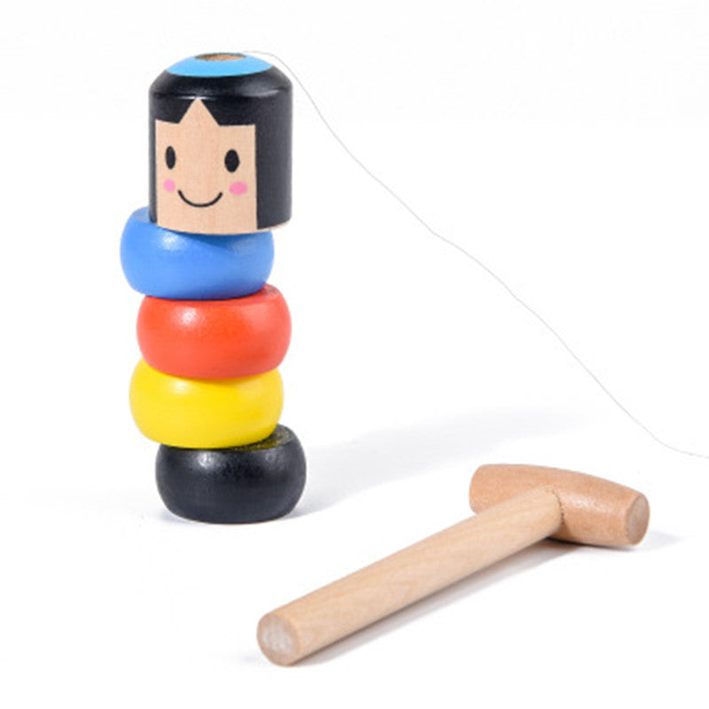 Wooden Tumbler Puzzle Toy for Screen-Free Skill Play