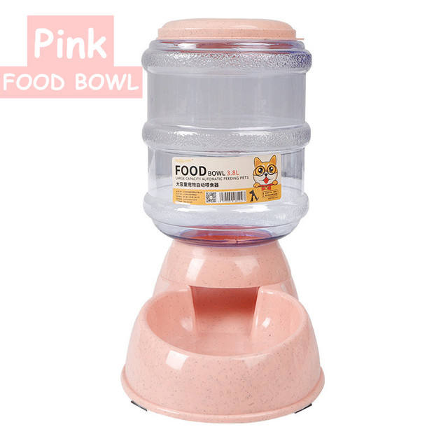 3.8L Automatic Pet Feeder and Water Bowl for Dogs & Cats