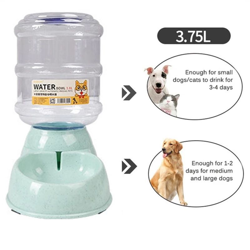 3.8L Automatic Pet Feeder and Water Bowl for Dogs & Cats