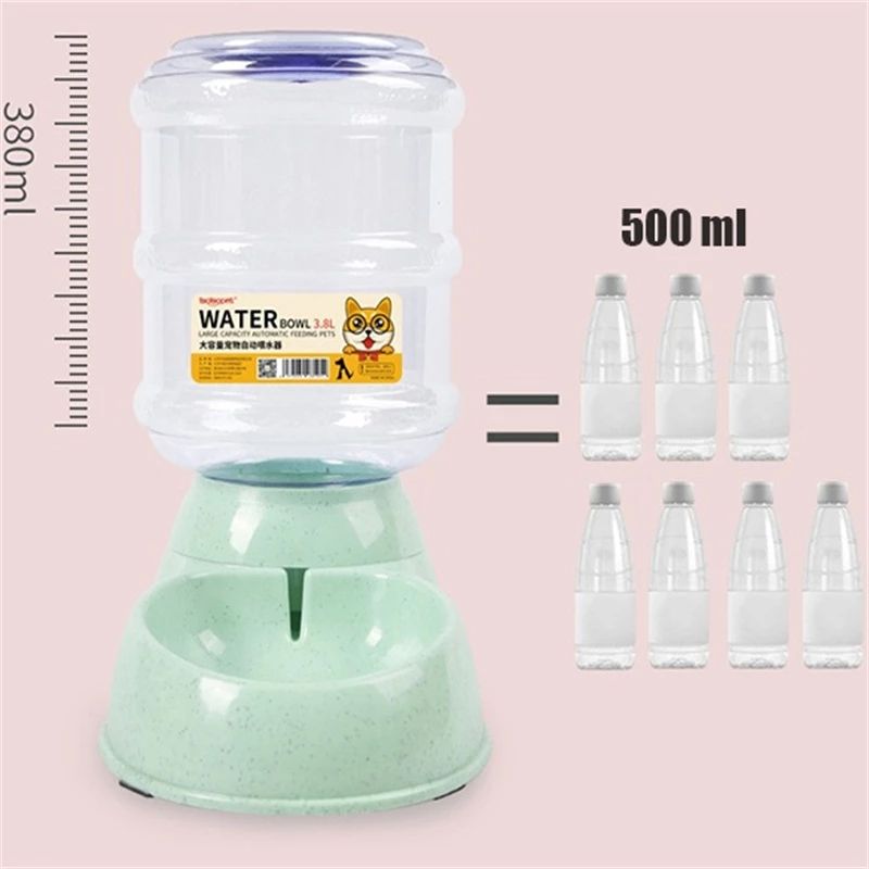3.8L Automatic Pet Feeder and Water Bowl for Dogs & Cats