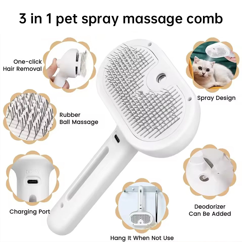 Electric Pet Grooming Comb for Easier Daily Shedding