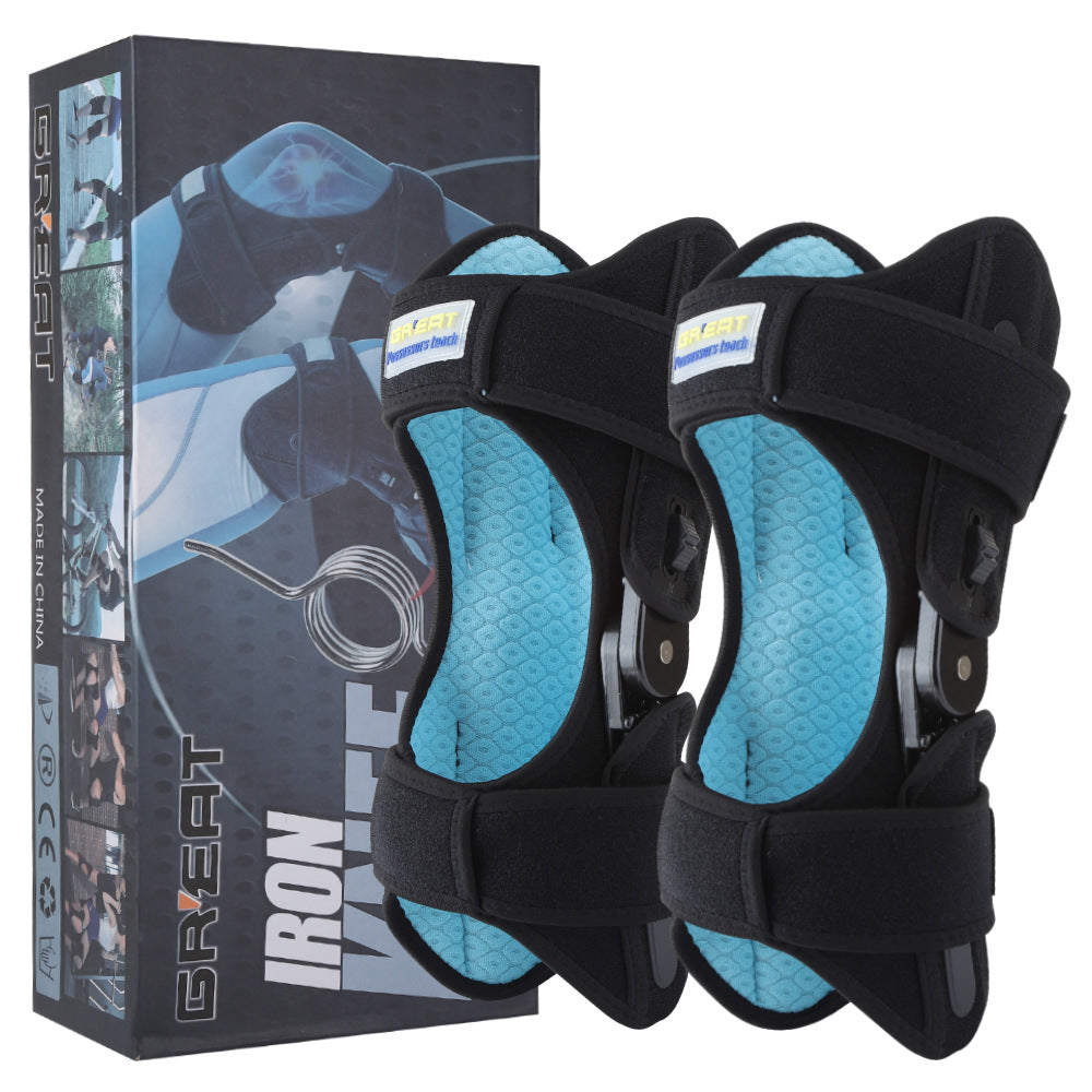 Adjustable Knee Brace with Spring Hinge for Stairs