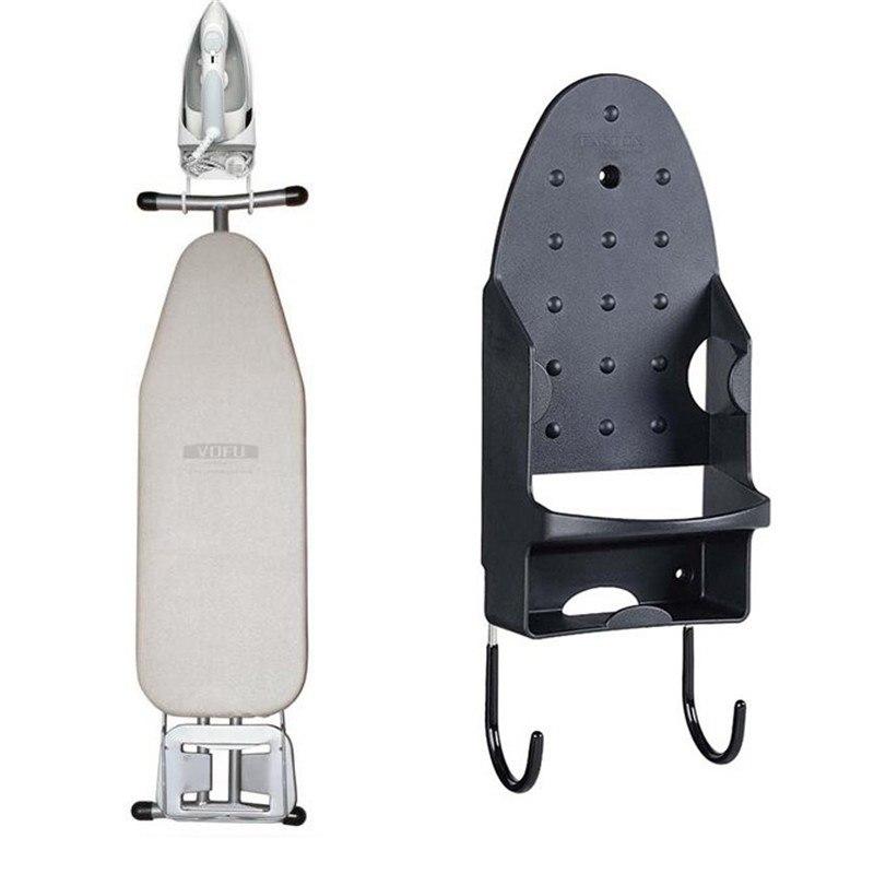Wall Mount Iron Holder with Cord Tray for Laundry Room