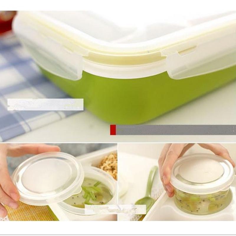 Leak-Resistant Bento Lunch Box with Soup Cup for Work