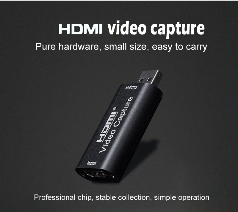 USB 2.0 HDMI Capture Card for 1080p Game Recording