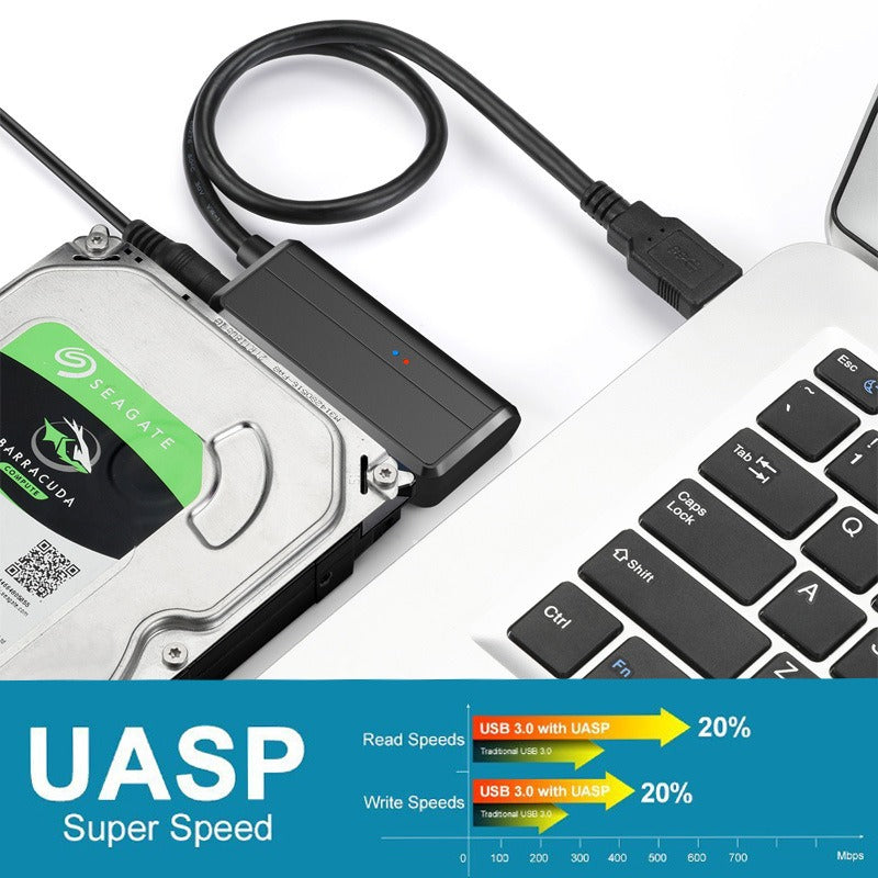 SATA to USB 3.0 Cable with UASP for 2.5" & 3.5" Drives