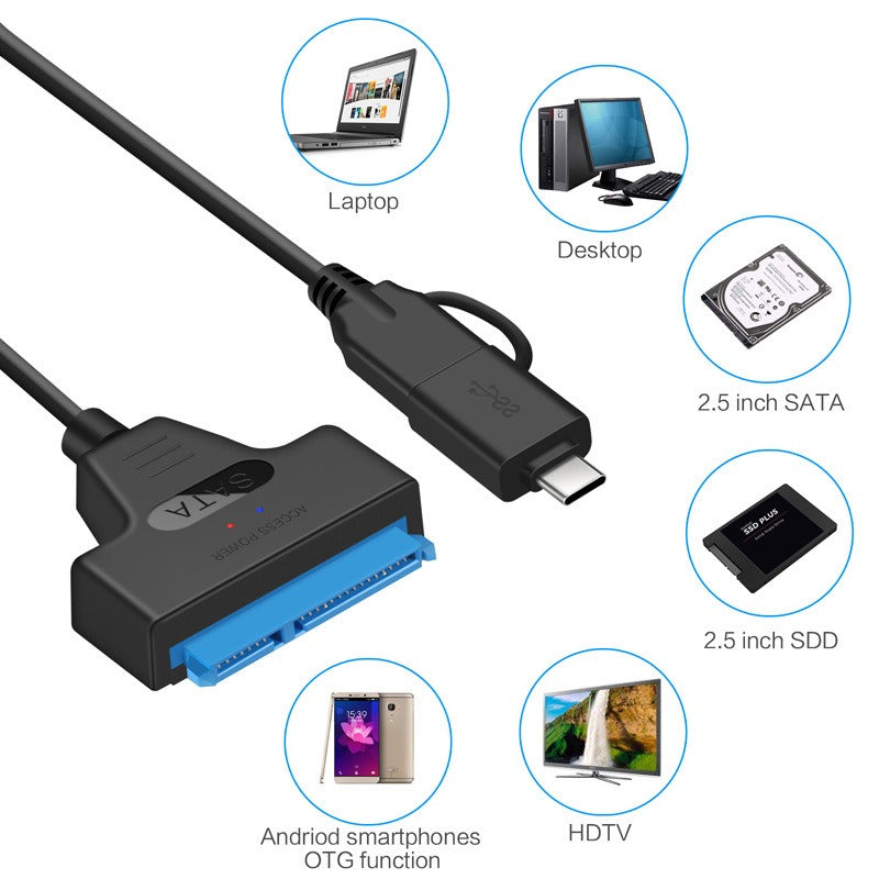 USB 3.0 to 2.5-inch SATA Adapter Cable with UASP Speed