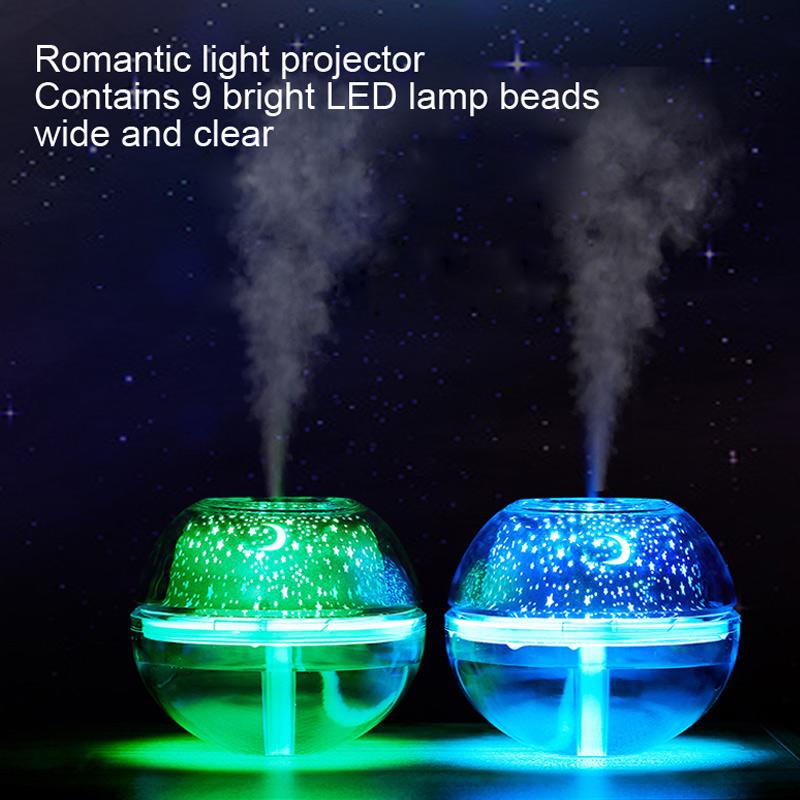 USB Humidifier Night Light Projector for Cozy Bedrooms