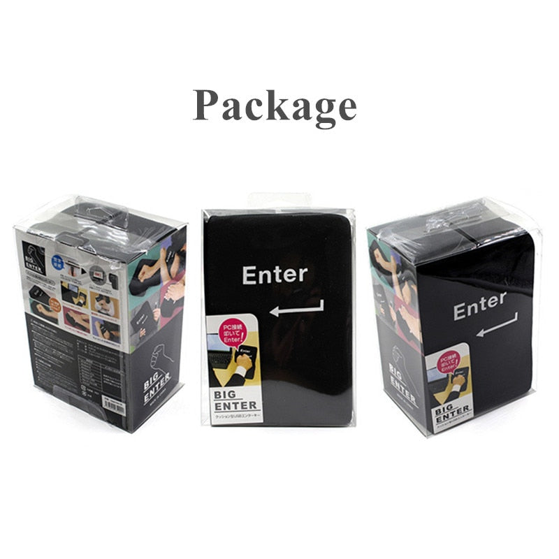 USB Enter Key Cushion for Desk Comfort & Stress Relief