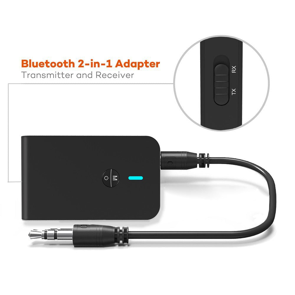 Bluetooth Transmitter Receiver 2-in-1 Audio Adapter