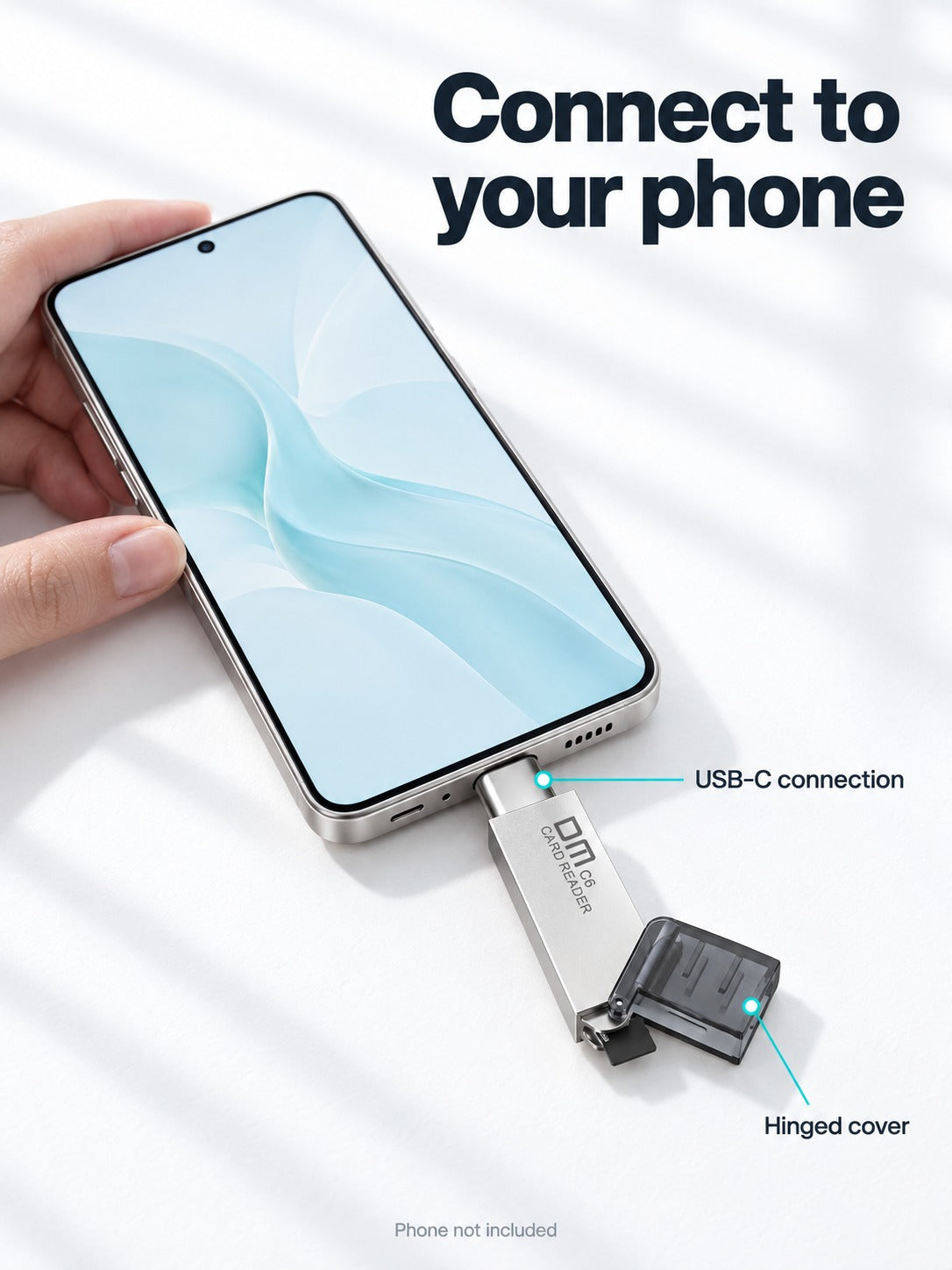 USB-C microSD Card Reader for MacBook & Android Phones