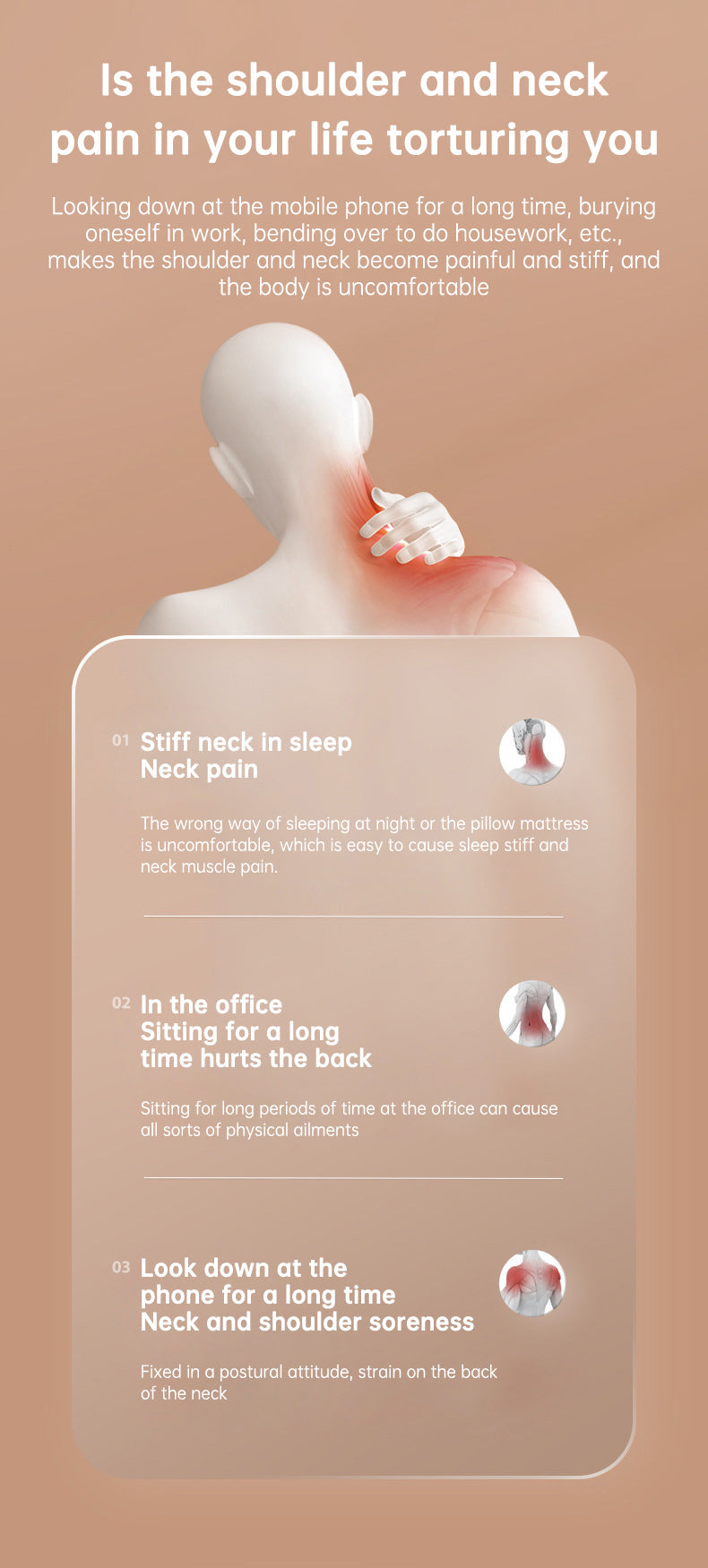 Heated Shiatsu Neck Shoulder Massager With USB-C Charge