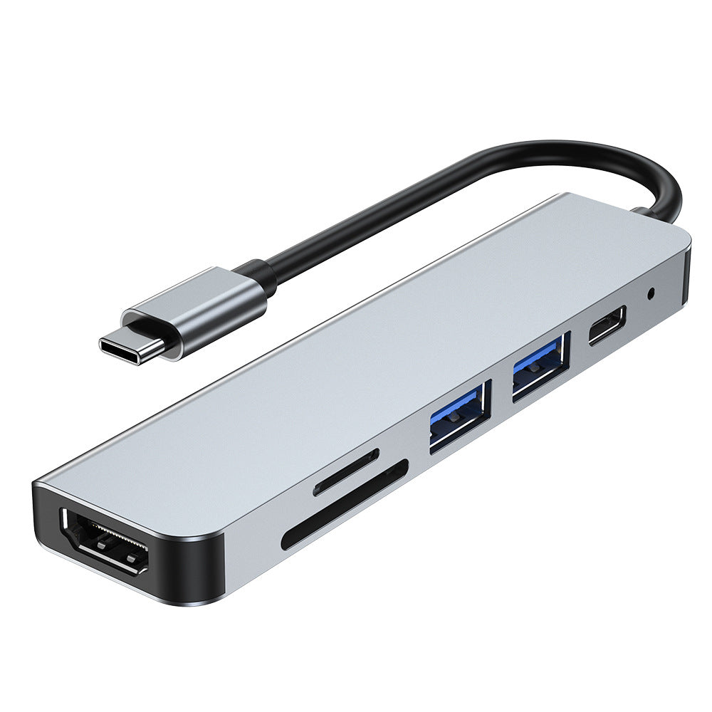 USB-C 6-in-1 Laptop Dock with HDMI and SD Card Reader