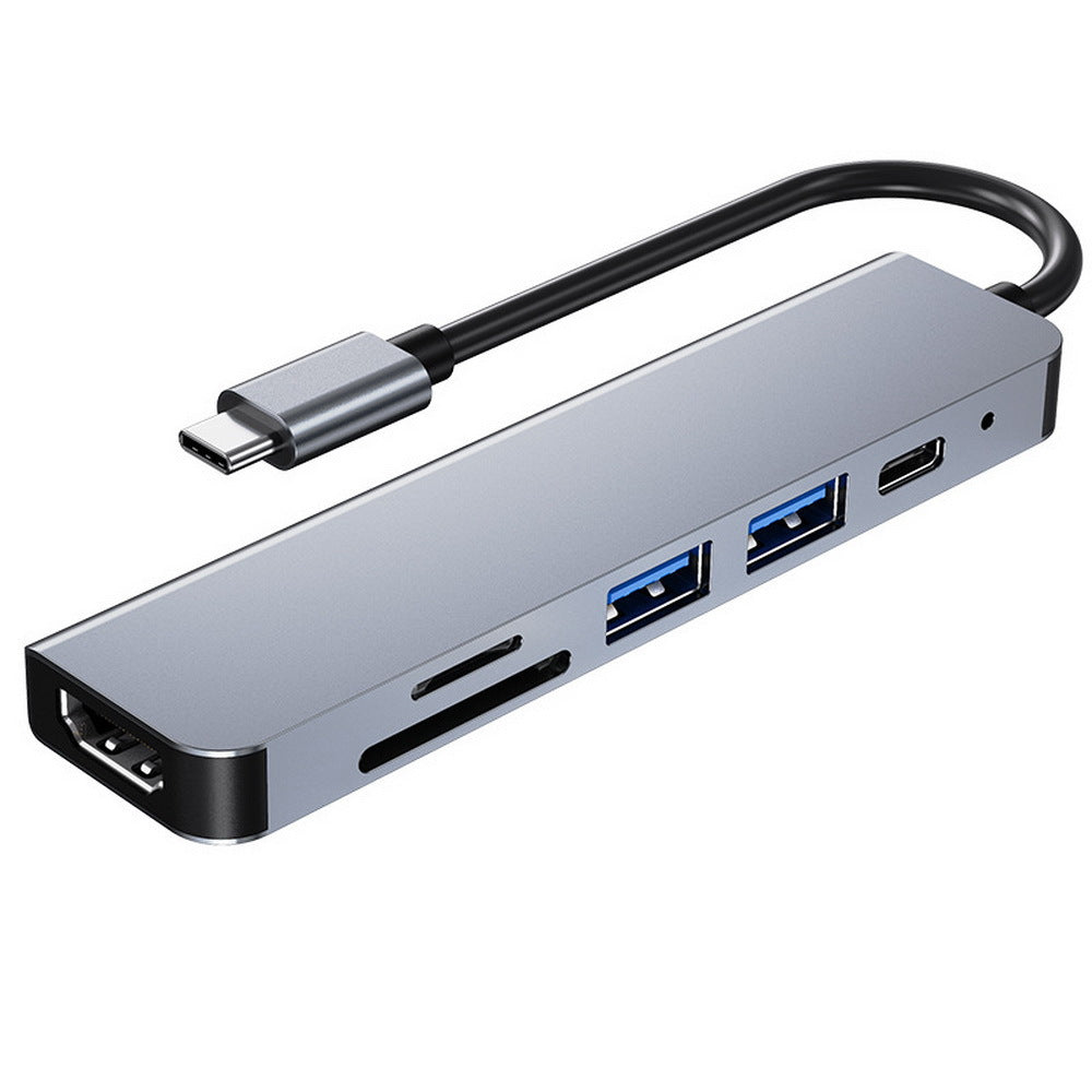 USB-C 6-in-1 Laptop Dock with HDMI and SD Card Reader