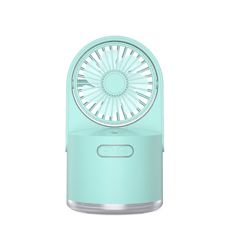 Desk Fan with Mist Spray: 3-Speed USB Cooling