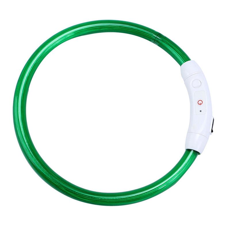 Rechargeable LED Dog Collar That Glows on Night Walks