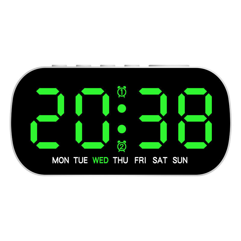 USB Digital Alarm Clock With Dual Alarms & Night Mode