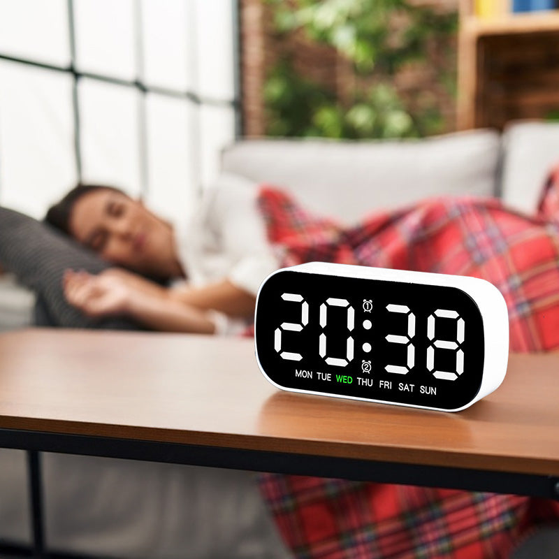 USB Digital Alarm Clock With Dual Alarms & Night Mode